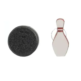 Bowling Studs Hypoallergenic Earrings for Sensitive Ears Made with Plastic Posts