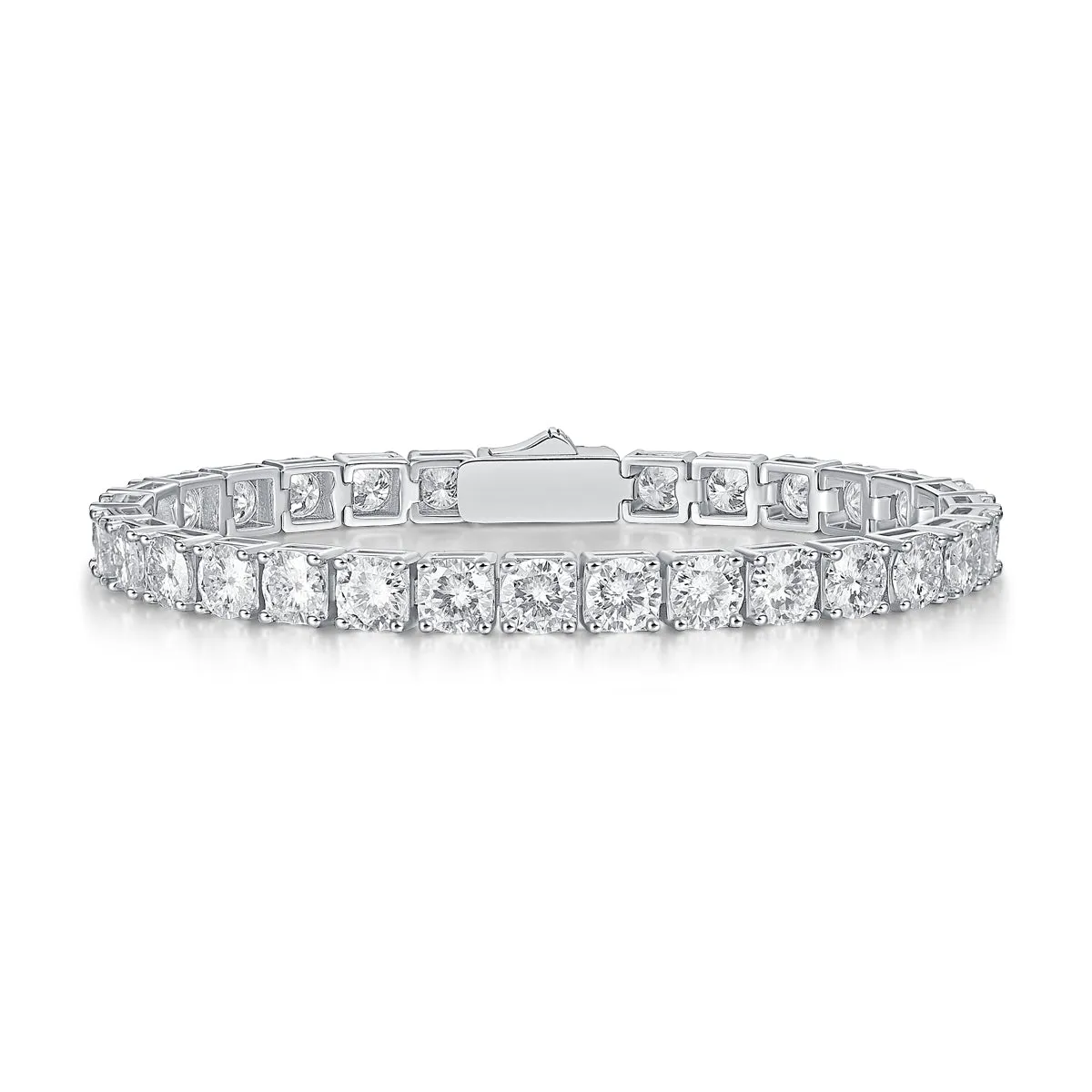 FANCIME "The One" Moissanite Tennis Sterling Silver Bracelet