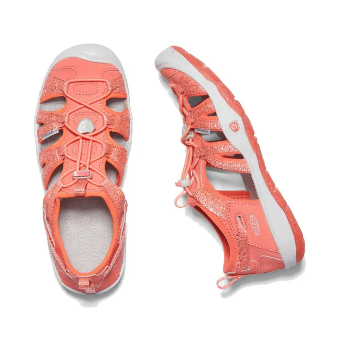 Keen Kids Moxie Sandal Narrow Width Tea Rose Pink Orange