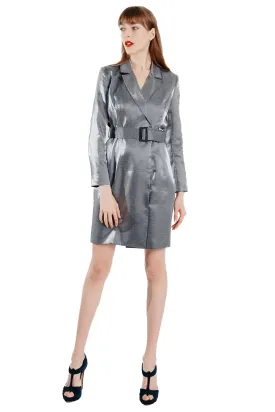 Roksana Liquid Metallic Suit Dress (Limited Edition)