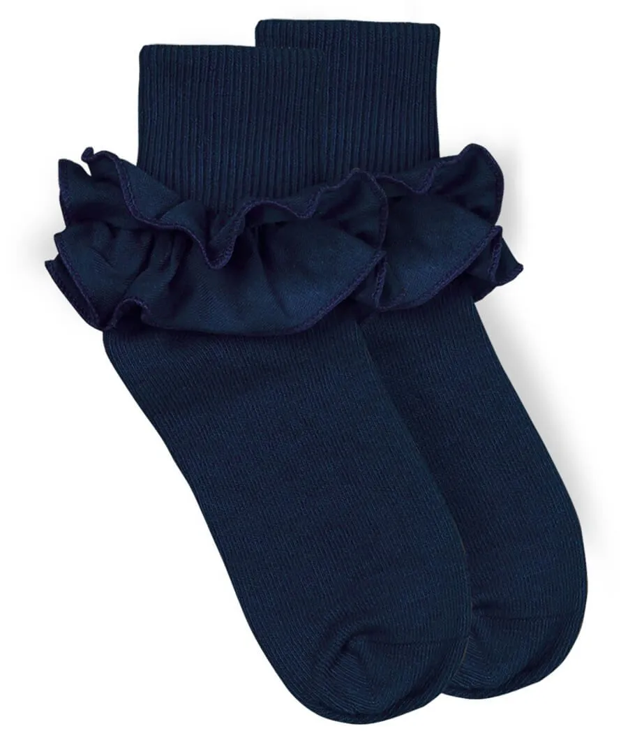 Ruffle Turn Cuff Socks