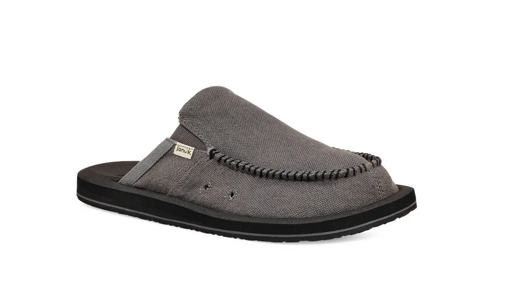 Sanuk Mens You Got My Back ST Hemp Dark Grey