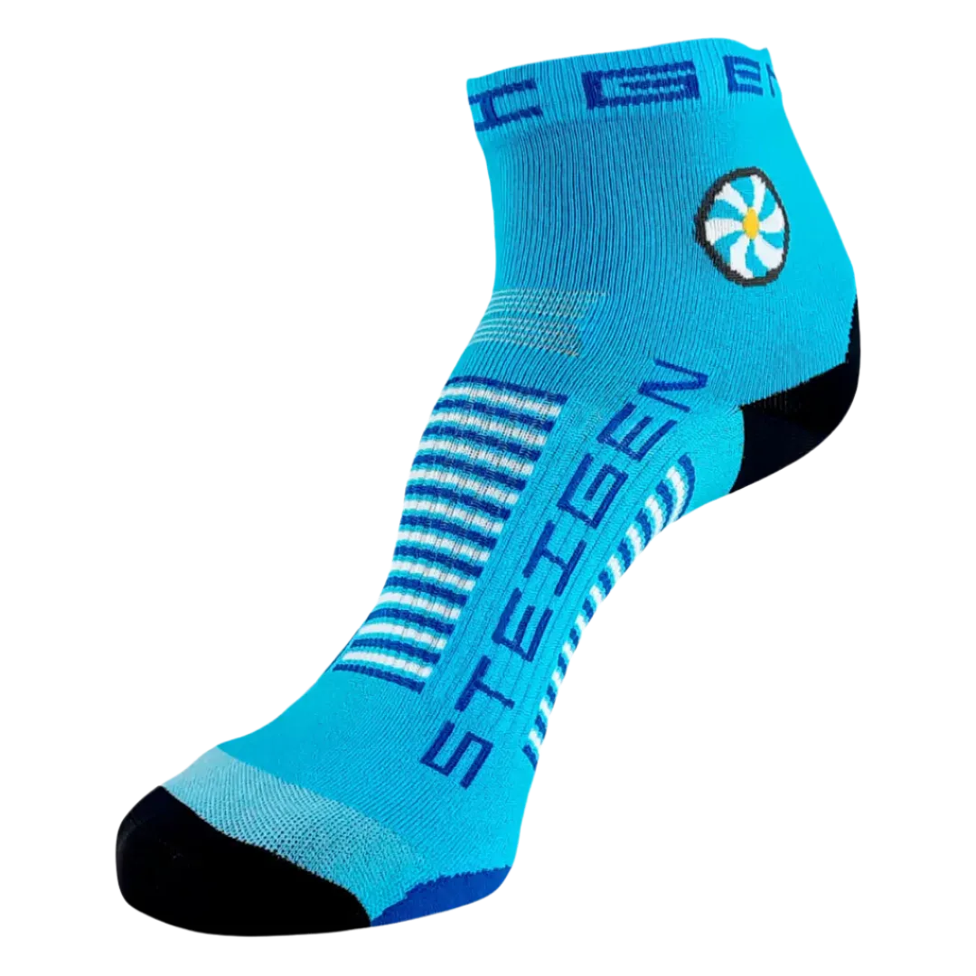 Steigen - Quarter Length Running Socks - Breezy Blue