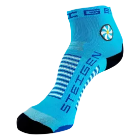 Steigen - Quarter Length Running Socks - Breezy Blue