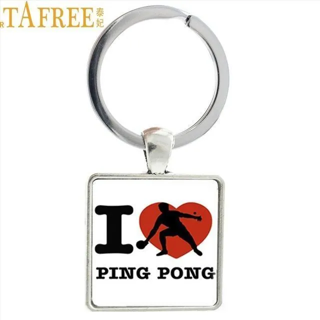 Table Tennis Key Rings 17 Designs